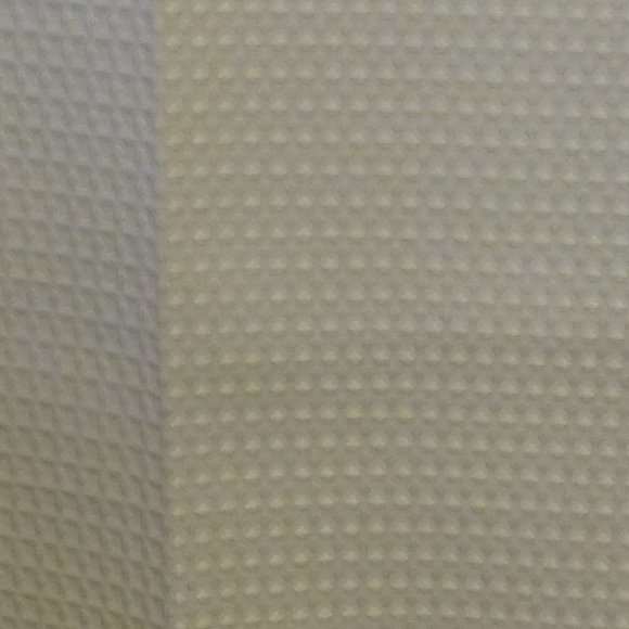 White fabric waffle weave shower curtain - Picture 3 of 4